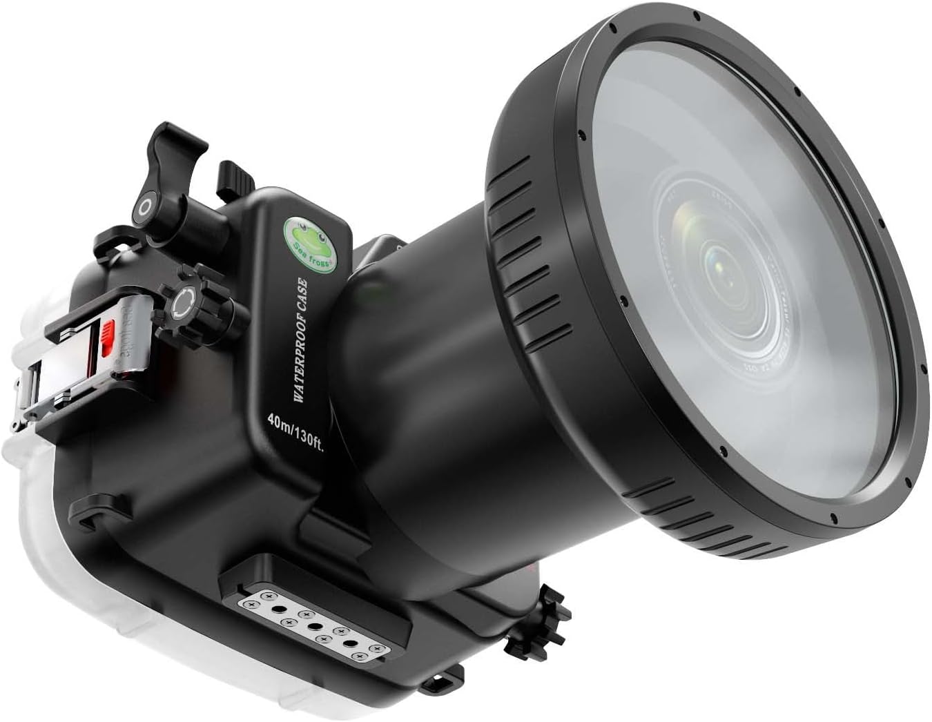 Seafrogs Underwater Housing for Sony FX3 I FX30, [40M/130FT] Waterproof Case Scuba Diving Housing for Sony ILME-FX3 I FX30 +24-70 mm F2.8 GM, FE 16-35mm F2.8 GM, for Sigma 24-70mm F2.8