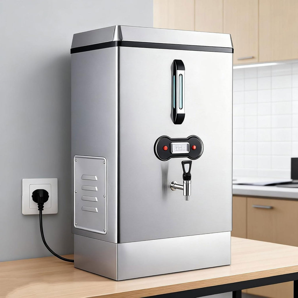 Automatic Water Boiler, Dual Filtration Automatic Water Replenishment, 40L Commercial Stainless Steel Water Dispenser for Restaurants, Canteens, Cafeterias, Bakeries