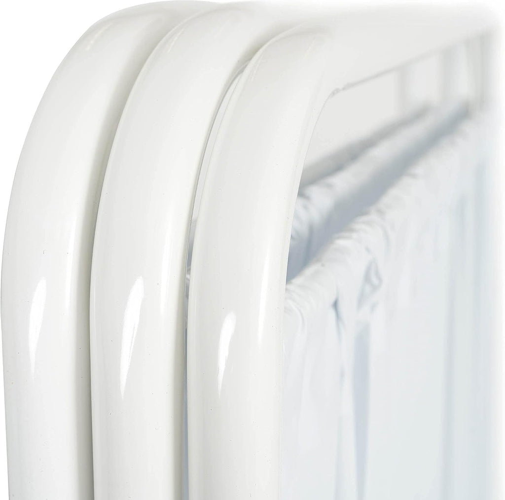 R&B Wire PSS-3CUS, 3 Panel Mobile Medical Privacy Screen, Made in USA (White)