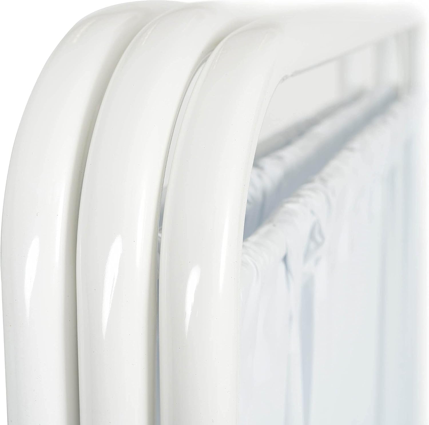 R&B Wire PSS-3CUS, 3 Panel Mobile Medical Privacy Screen, Made in USA (White)