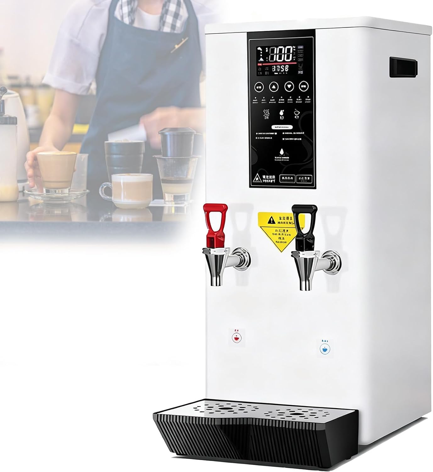 Commercial Electric Water Dispenser with Built-in Purifier, 45L/H, LCD Touch Control, Automatic Boiling,Safe to Drink，for Tea/Coffee/Dessert Shop Hotel B