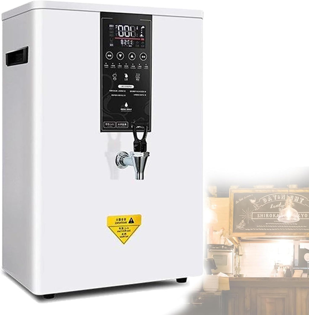 Commercial Instant Water Dispenser,45 L Capacity,3000 w Desktop,60°C to 100°C Adjustable, for Tea,Coffee,and Desserts in Hotels（White） A