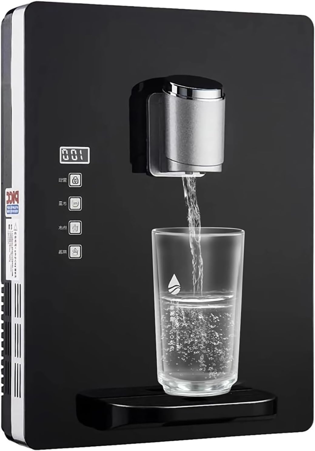 Wall-Mounted Mains Fed Unit Water Dispenser, Dual Temperature Control Intelligent Drinking Water Dispenser, Three Seconds Quick Heat, Hot Water 30L/h, Temperature Adjustment, for House Hold/Office
