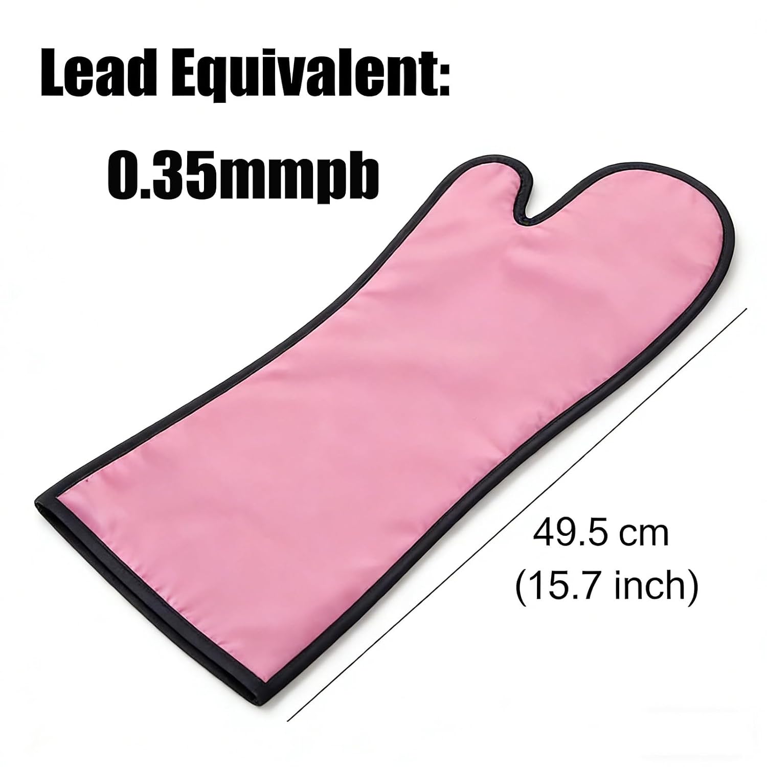 X-ray Radiology Lead Gloves, Pink Radiation Shielding for Hands Forearms, 0.35mmpb