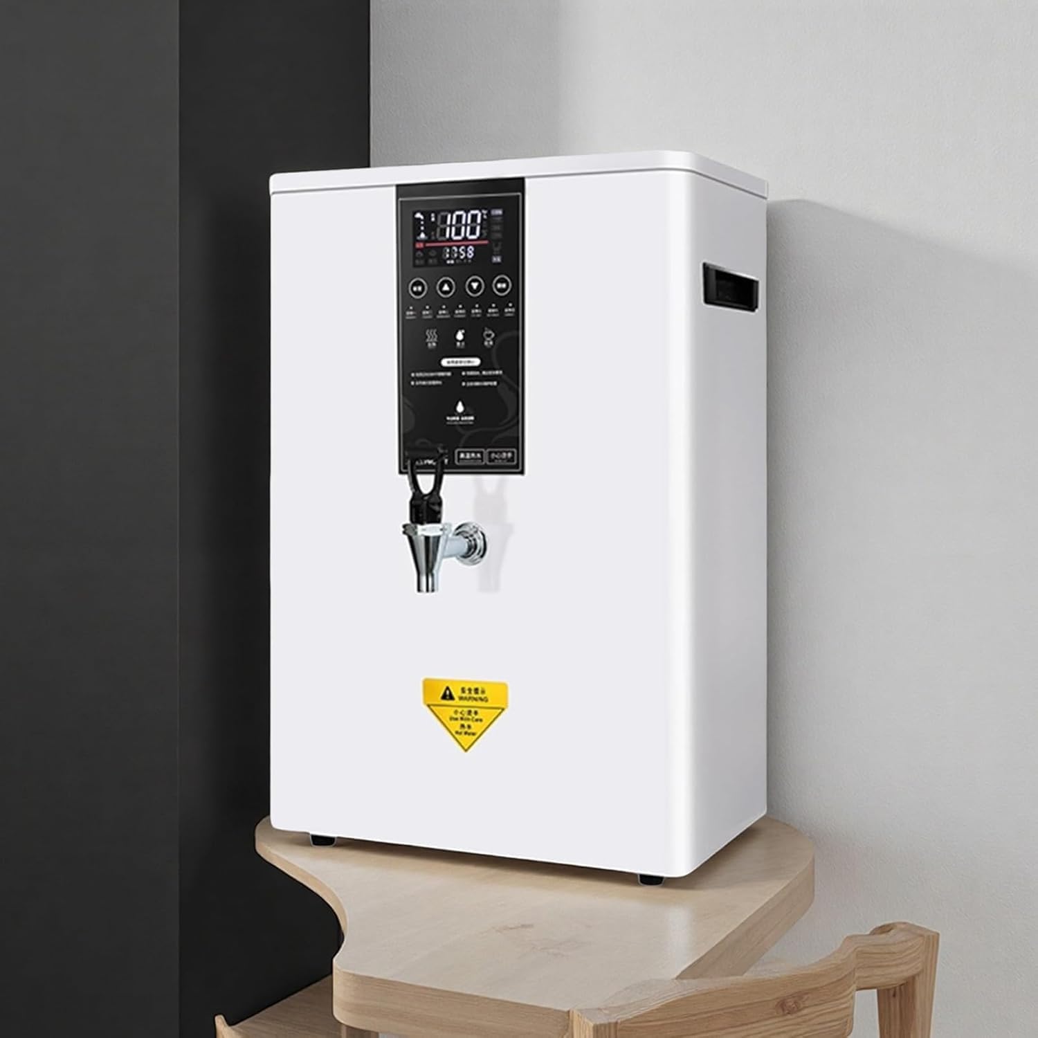 Commercial Water Boiler, Step-Heating Boiling Water Machine, with LED Intelligent Control Panel, 50L Instant Hot Water Dispenser, With Filter and Faucet, for Cafe, Home, Office