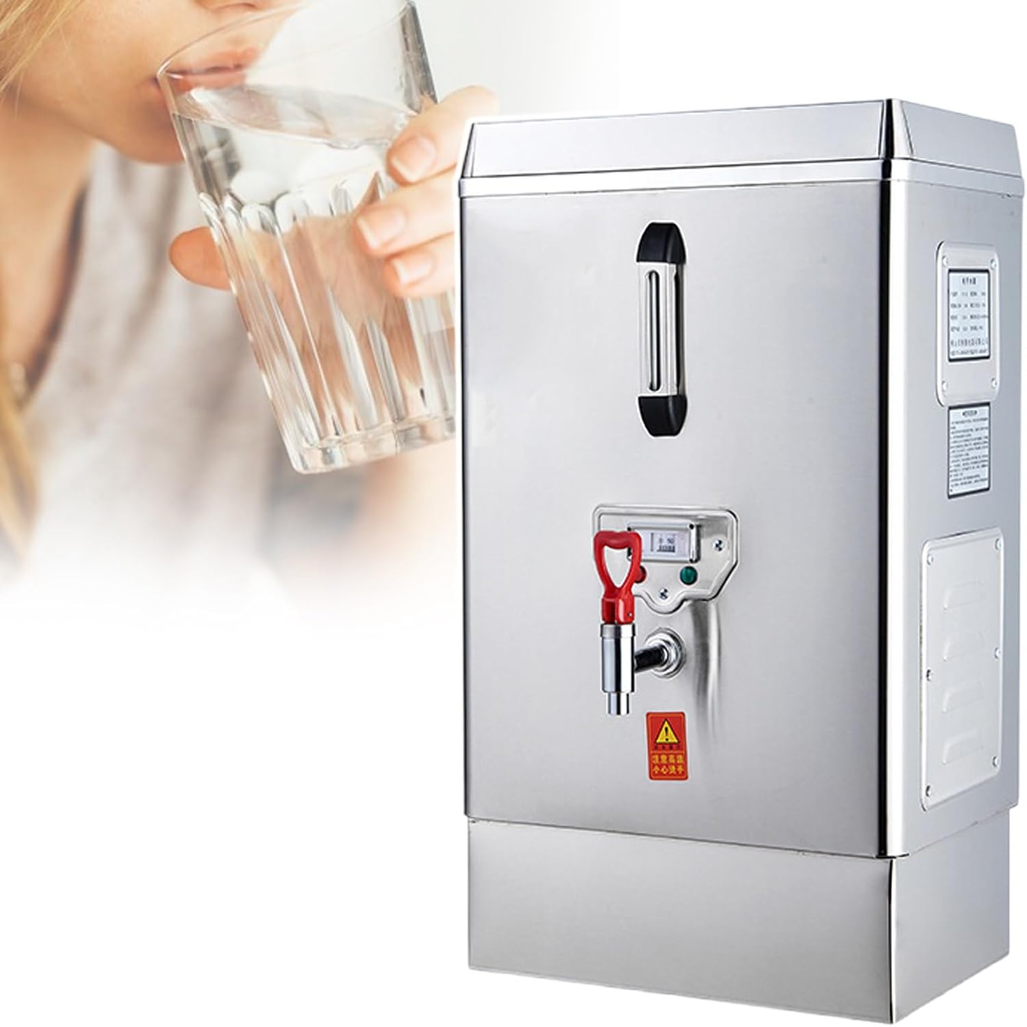 Commercial Hot Water Machine, Automatic Water Boiler,Digital Temperature Display, Anti-Dry Protection,for Kitchens and Restaurants,220V-30L