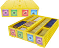 BCW Collectible Card Bin - Yellow | Holds 3200 Cards | Includes 4 Card Storage Partitions - 2 Pack