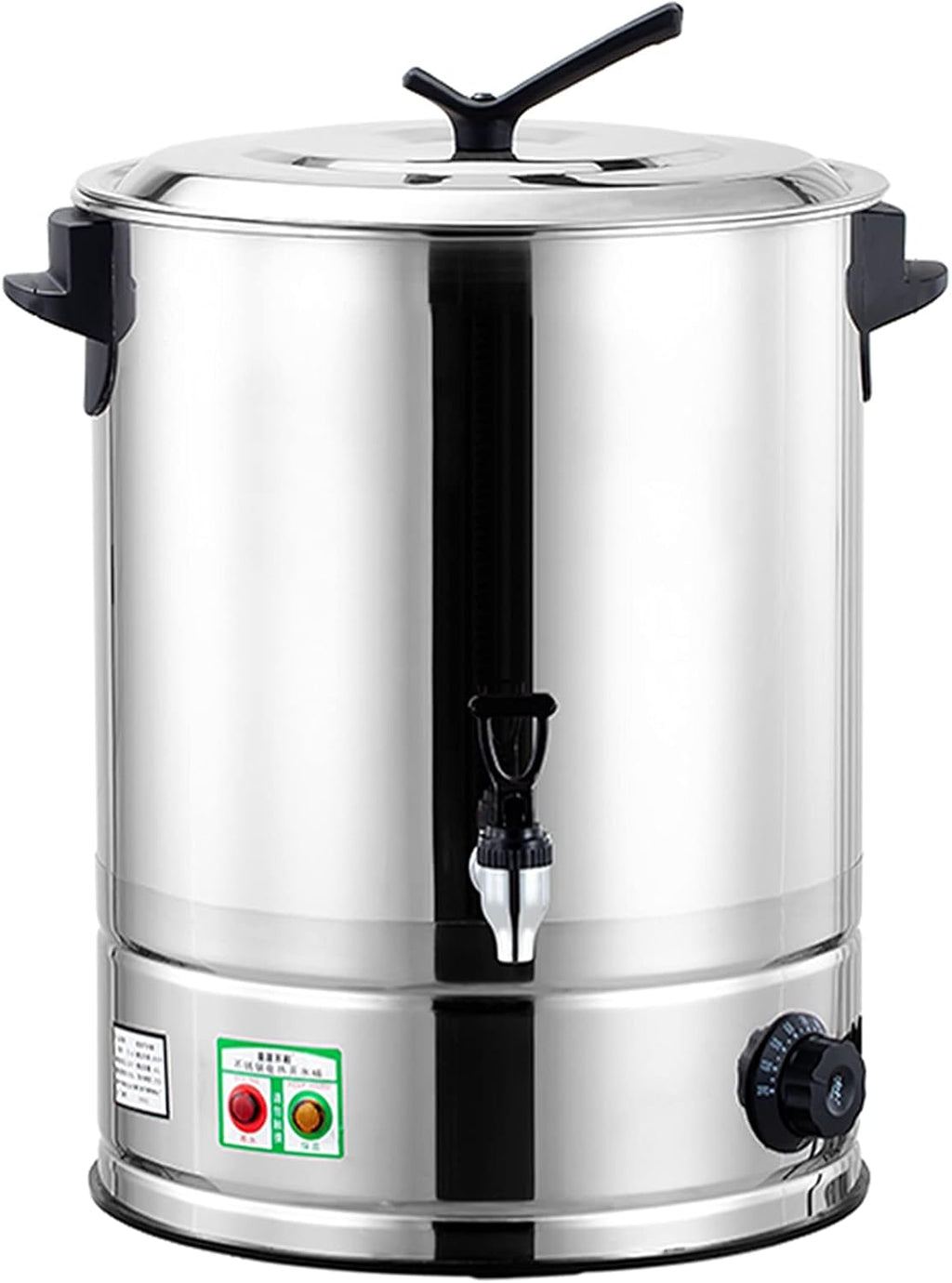 Electric Water Boiler Warmer Coffee Urn, Commercial Stainless Steel Beverage Dispenser for Catering Buffets Parties Weddings Holiday Dinners(with Spigot 20Liter)