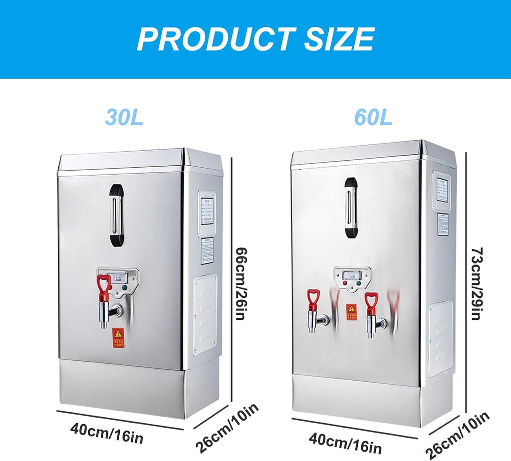 Adjustable Temperature Water Boiler, Electric Heating Drinking Water Dispenser,Rapid Boiling in 3 Minutes, Knob Temperature Control,220V-30L