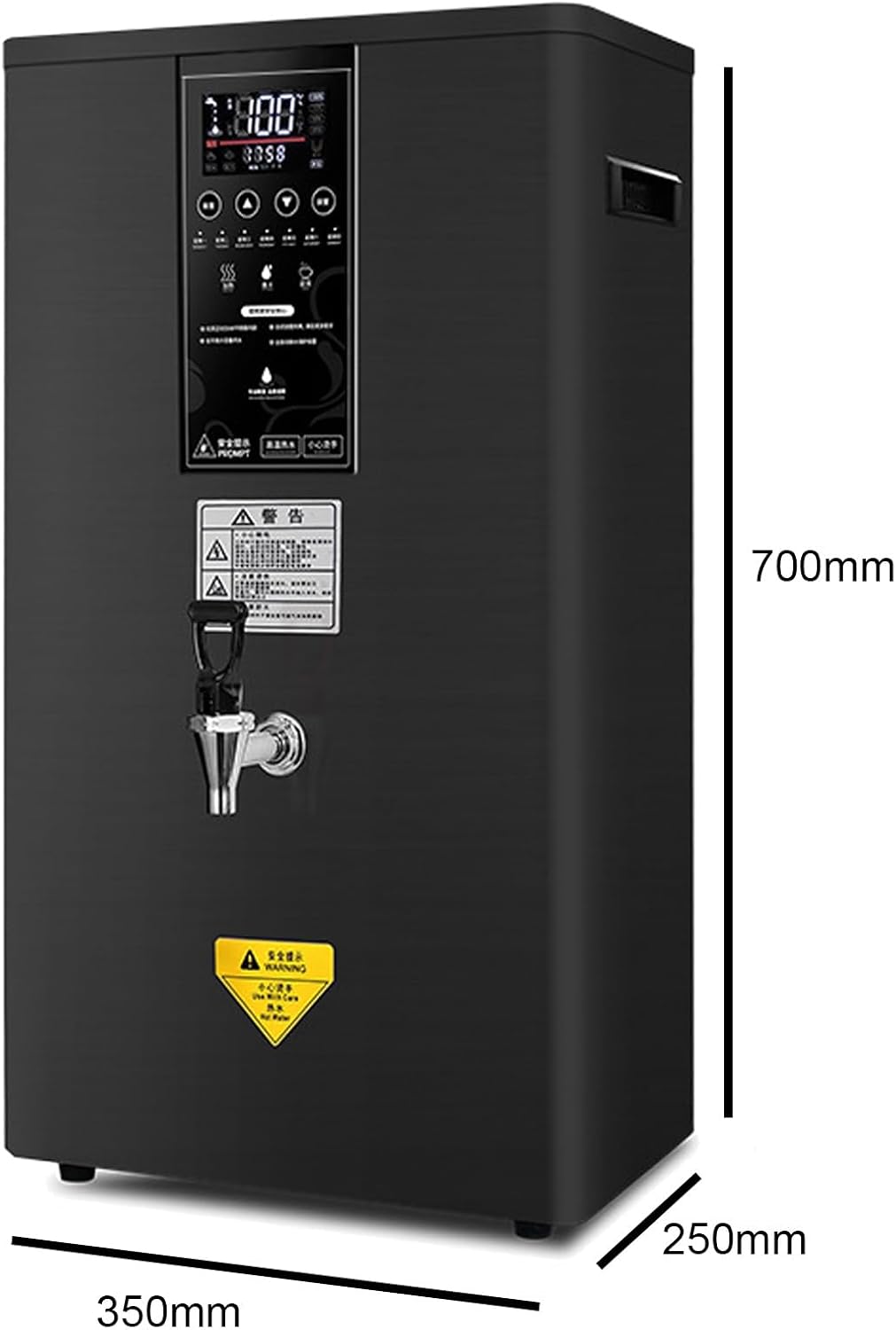Wall Mounted Hot Water Dispenser,Instant Water Boiler Lectric Boilers Electric Water Dispenser Smart Boiling Water Machine (Black 60L/H)