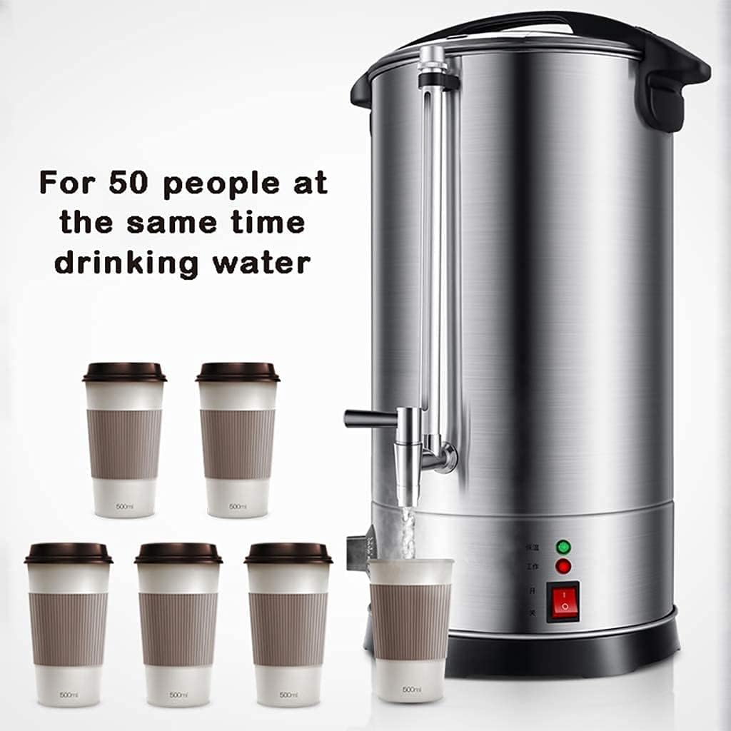 Electric Heating Bucket, Stainless Steel Water Dispenser, Electric Hot Water Dispenser, Milk Tea Insulation Beverage Shop, Household Insulation Tea Barrel, Milk Tea Shop,40L