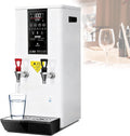 Water Output Commercial Electric Hot Water Dispenser Boiler,Professional Commercial Electric Hot Water Dispenser, for Tea Coffee,Dessert Shop(White) B