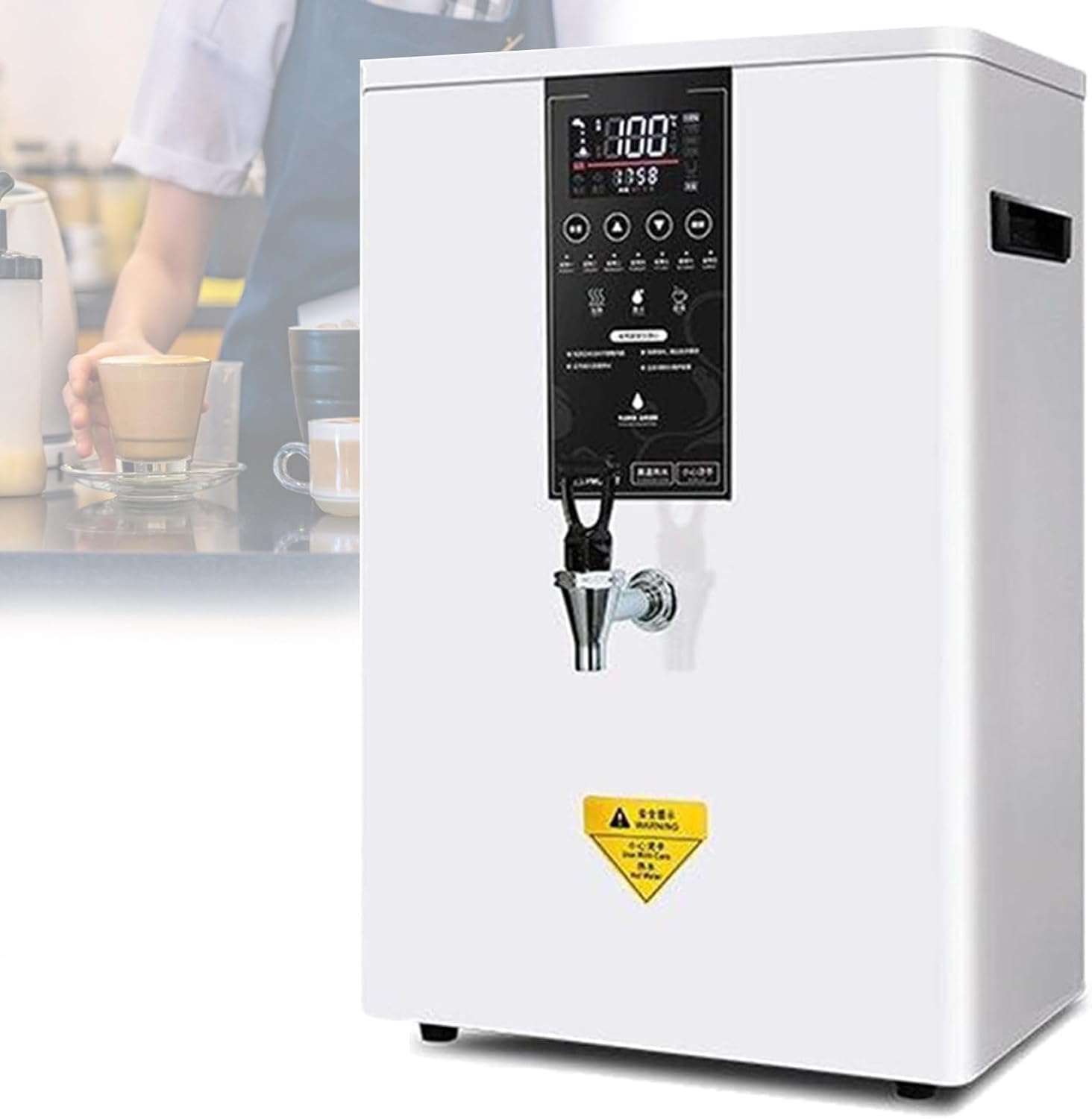 Commercial Electric Water Dispenser with Built-in Purifier, 45L/H, LCD Touch Control, Automatic Boiling,Safe to Drink，for Tea/Coffee/Dessert Shop Hotel A