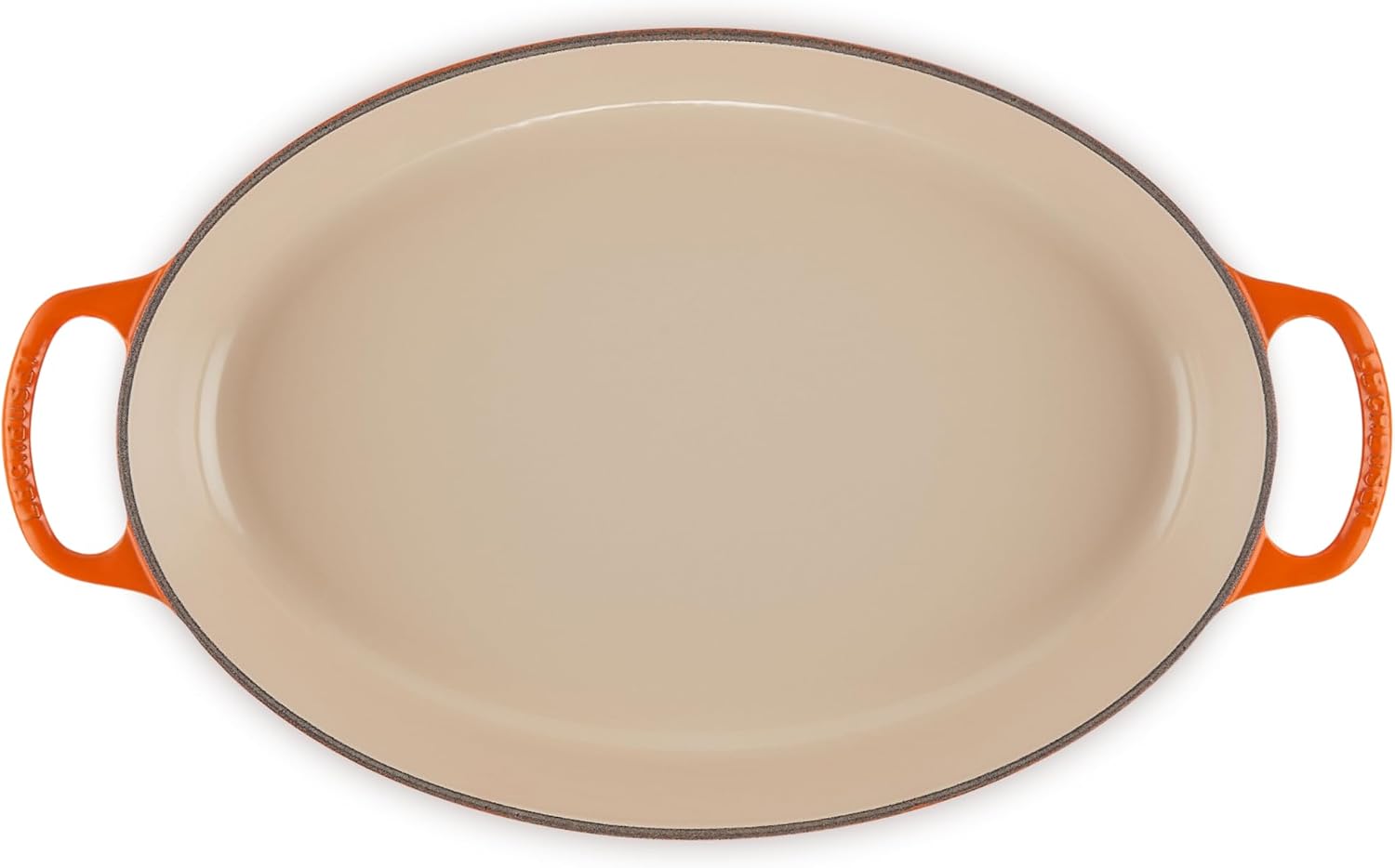 Le Creuset Enamel Cast Iron Signature Oval Baker, 3 qt., Flame