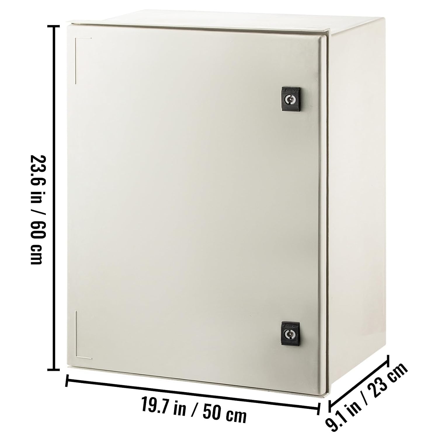 Happybuy NEMA Steel Case, 24x20x9'' NEMA 4X Fiberglass Electric Enclosure, with IP66 Water and Dust Resistance, Ideal for Both Outdoor and Indoor Applications, Comes with Mounting Plate (60x50x23 cm)