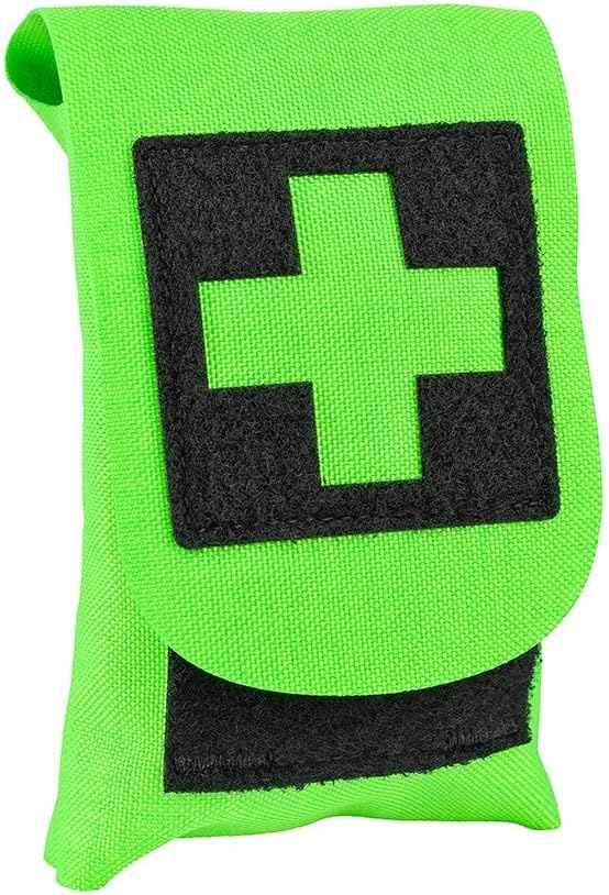 Arborist Medical Kit - Basic Version - Neon Green Neon Green Pouch with Tourniquet, Bandage, Shears, Gloves