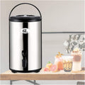 Catering Urn, Stainless Steel Insulated Hot Water Dispenser With Faucet - 6L/8L/10L/12L/16L/20L Milk Tea Barrel For Beverages(12 L)