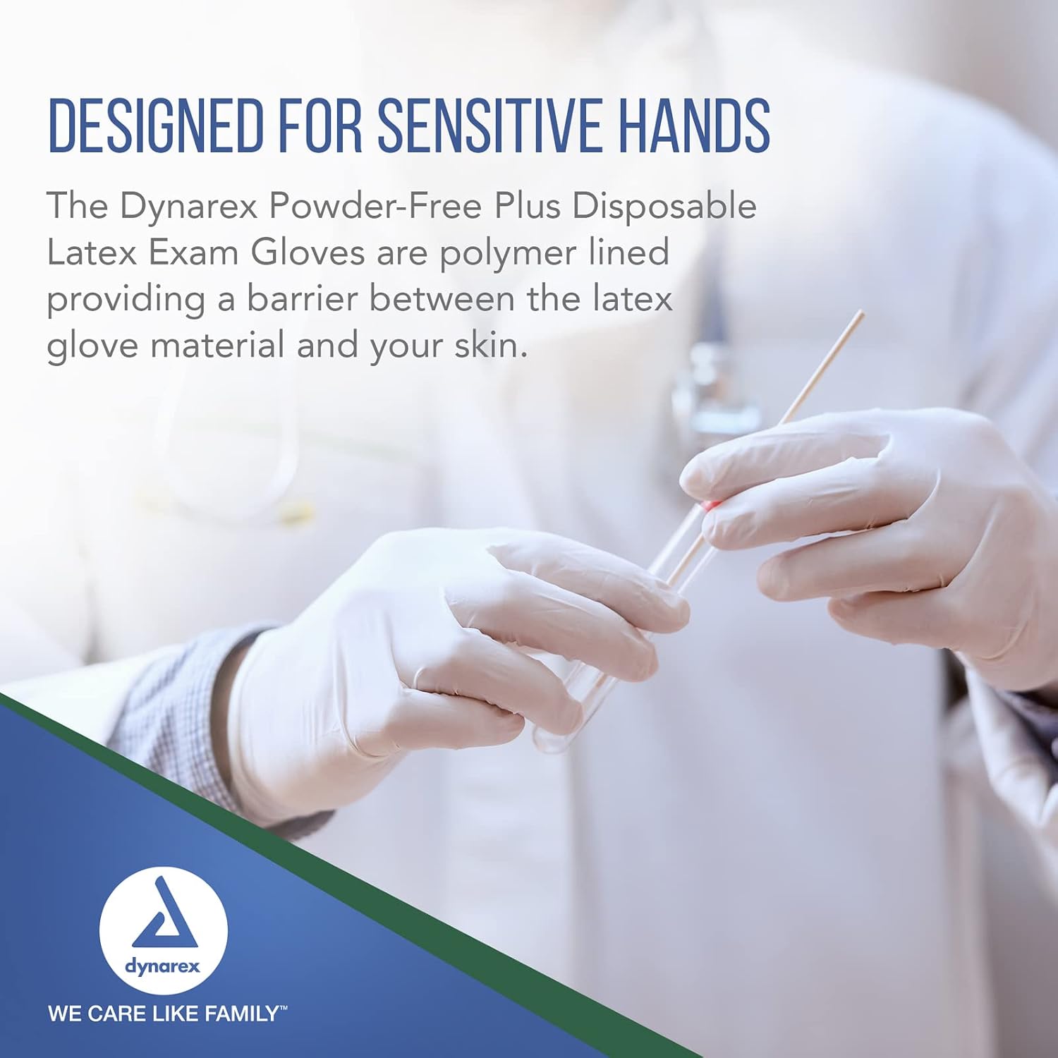 Dynarex AccuTouch Latex Exam Gloves, Powder-Free - X-Large 100 Count(Pack of 10)