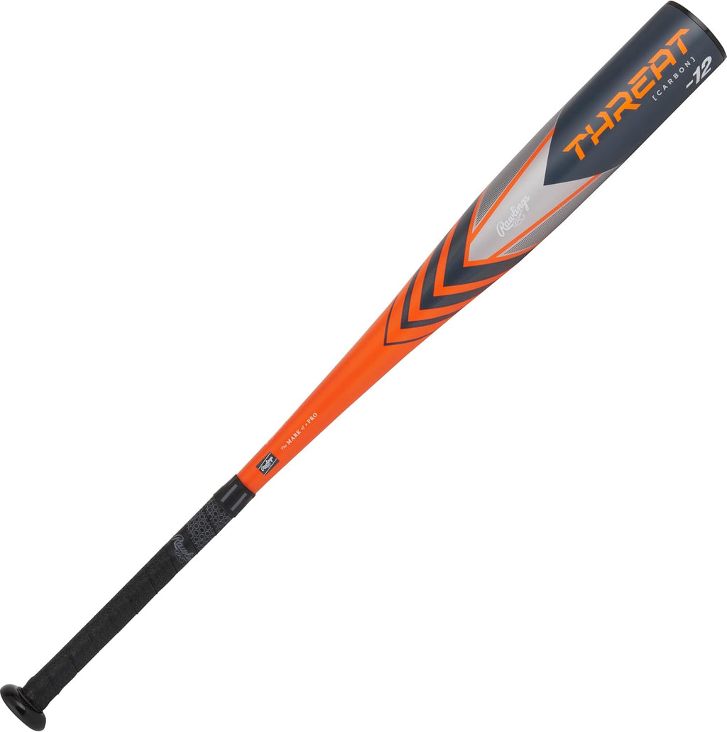 Rawlings | Threat Baseball Bat | USA | -12 Drop | 2 5/8' Barrel | 1 Pc. Composite
