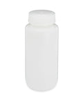 1155L48 Bottle, Wide Mouth Round, HDPE with PP Closure, 500mL, 12/Pack, 48/Case