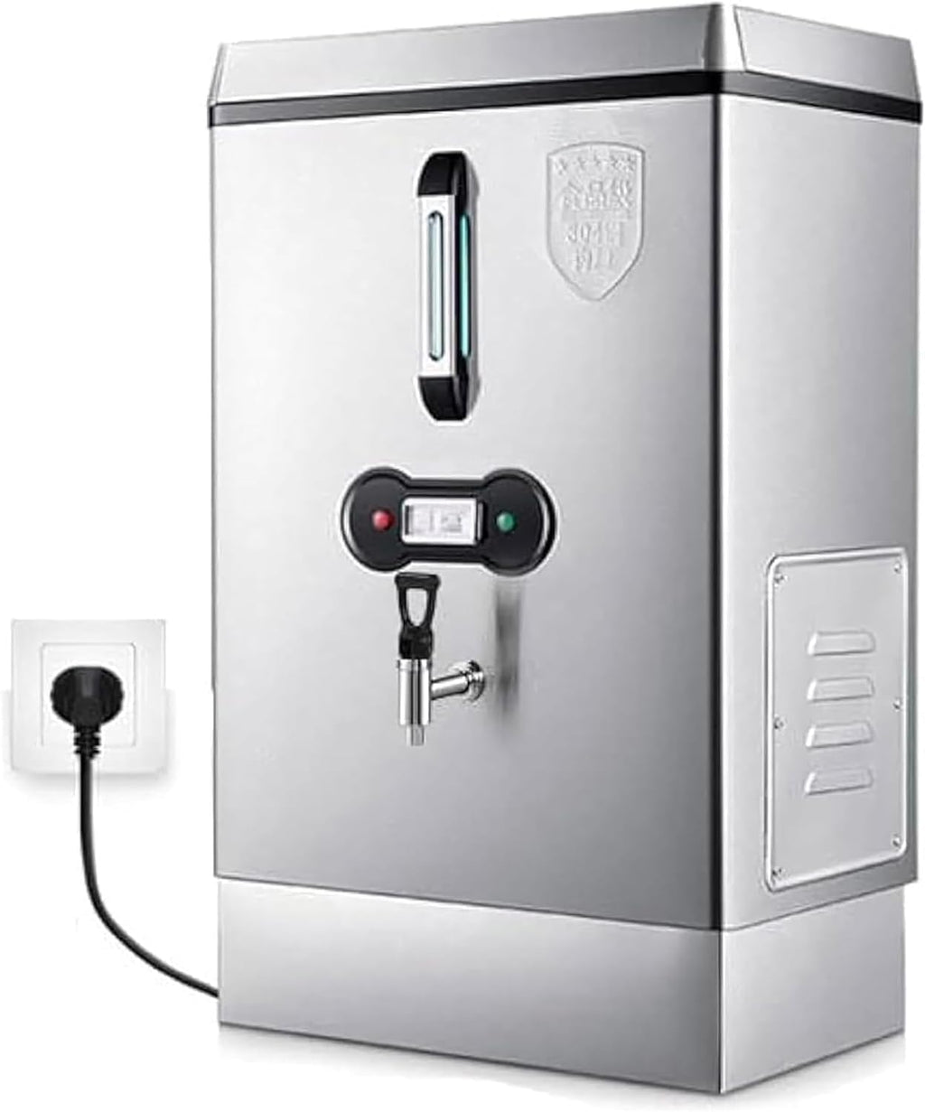 Commercial Water Boiler, 30L Hot Water Boiler & Dispenser, Dual Filtration Automatic Water Replenishment, Energy Efficient, Stainless Steel, for Cafe, Office, Home
