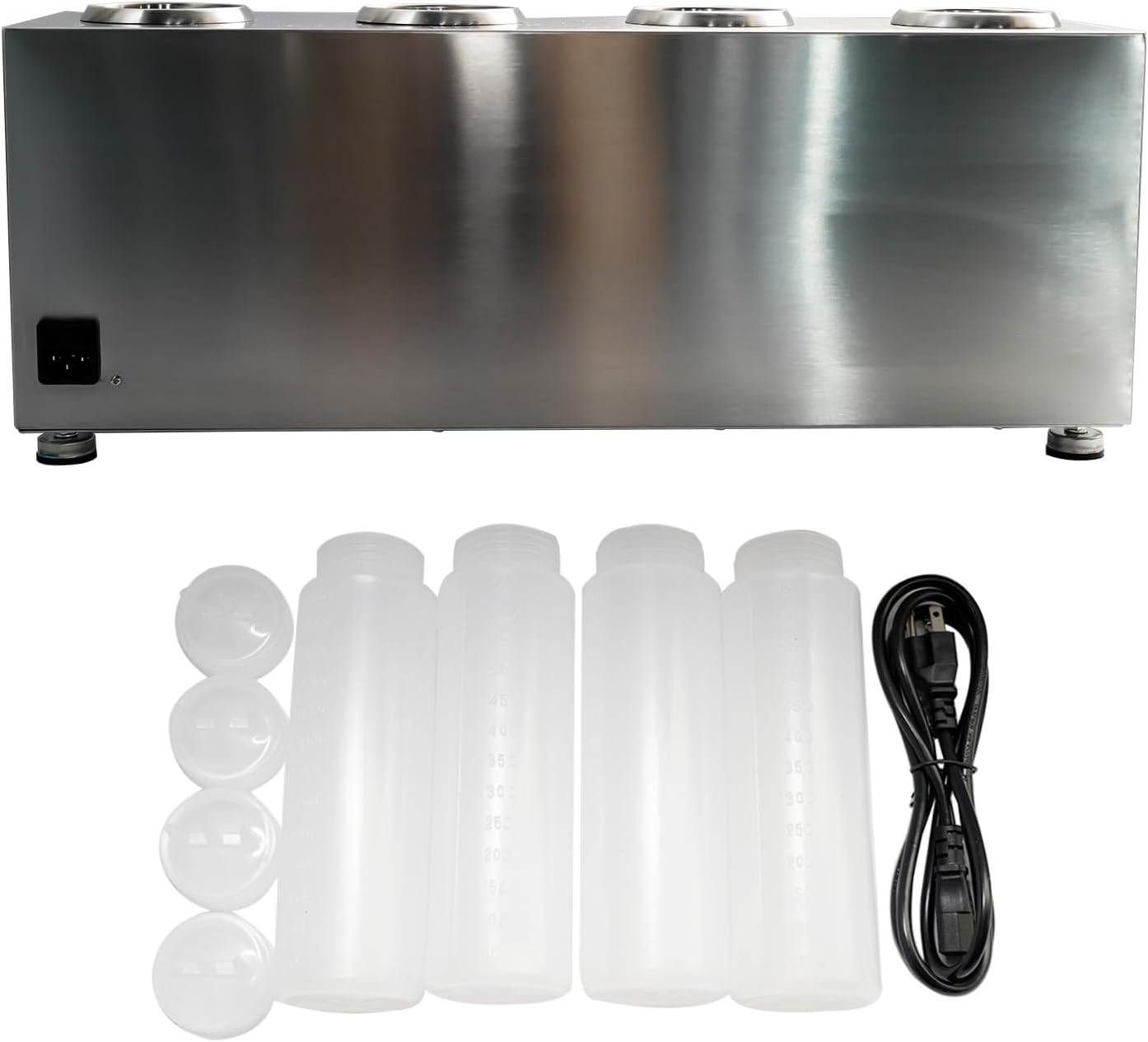 Electric Sauce Warmer Dispenser for Food Service – Stainless Steel Hot Sauce Heater with Adjustable Temperature Control