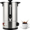 Coffee Urn 8L, Commercial Coffee Maker With Temperature Control 86-230°F, 1000W Stainless Steel Hot Water Dispenser For Tea, Parties, Events