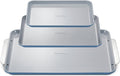 Caraway Non-Stick Ceramic Baking Sheet Trio - Naturally Slick Ceramic Coating - Non-Toxic, PTFE & PFOA Free - 18 x 13' Large, 15 x 10' Medium, & 9' x 13' Small - Slate