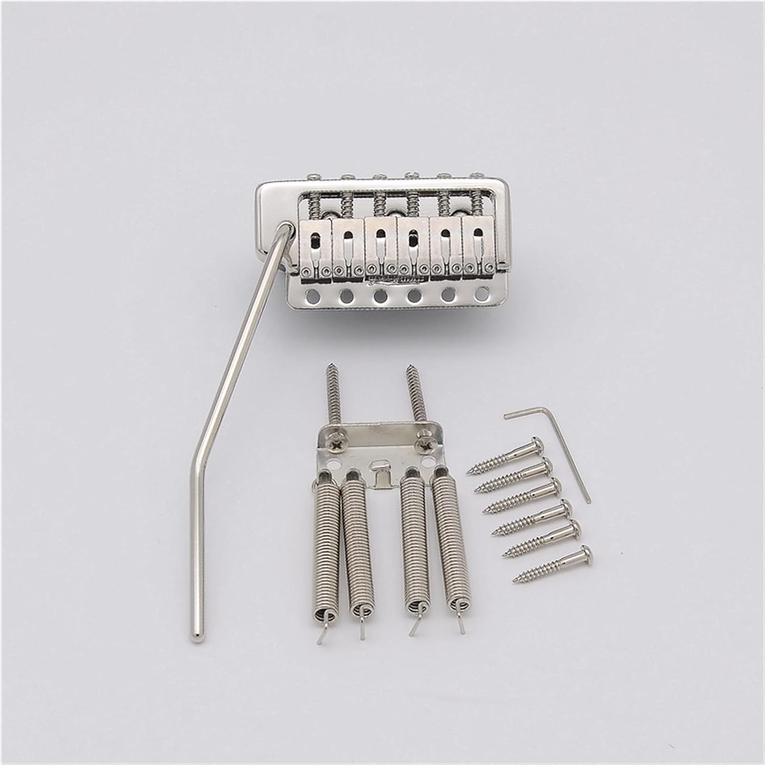 Guitar Steel Base Electric Guitar Tremolo System Bridge Electric Guitar Accessories Guitar Bridge System Set (Color : Nickel 1 Set)