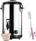 Electric Kettles Commercial Coffee Urn Hot Water Pot, Water/Beverage for Keep Hot/Cold, Water Boiler and Beverage Warmer for Buffet, Adjustable Temperature