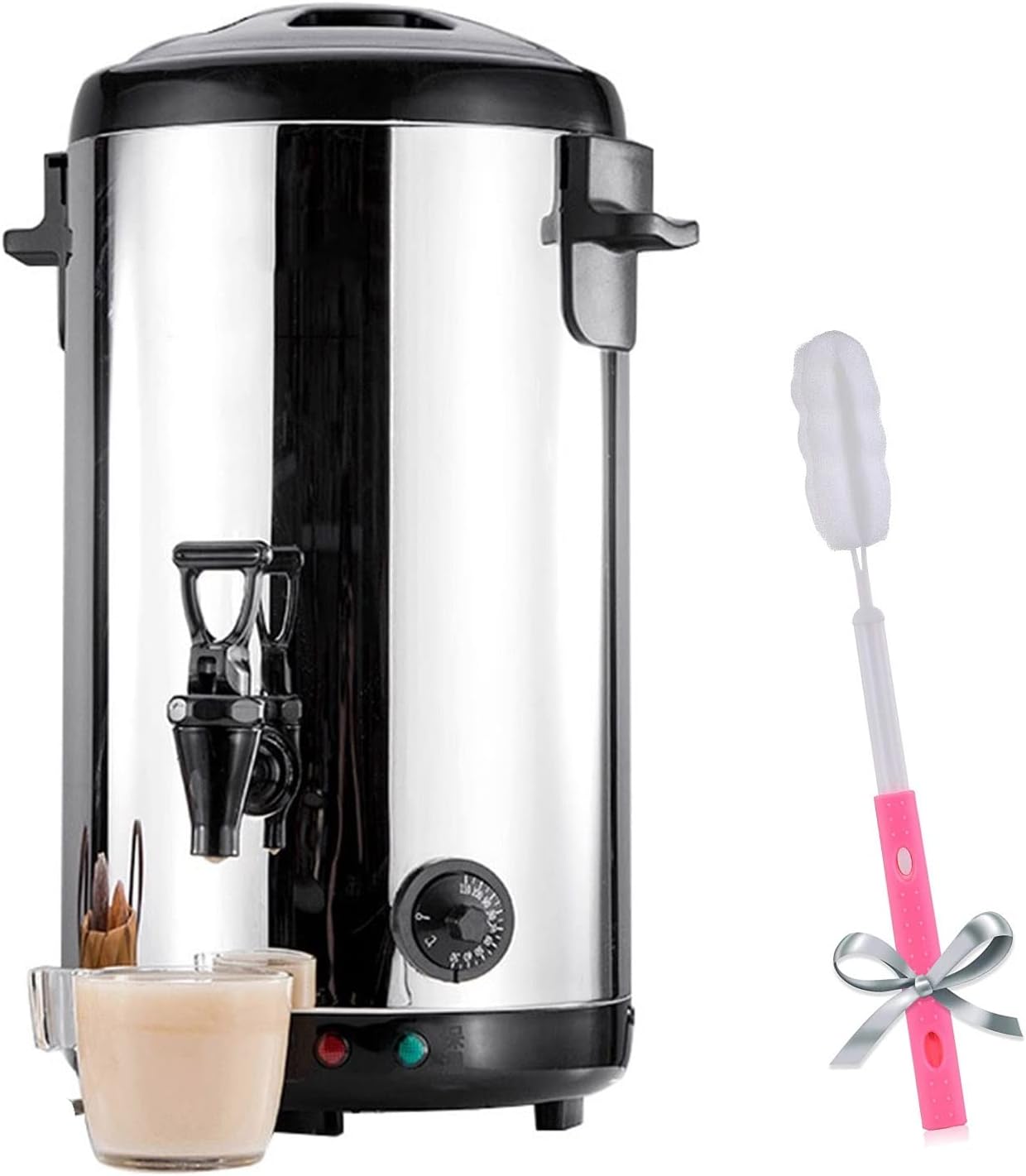 Electric Kettles Commercial Coffee Urn Hot Water Pot, Water/Beverage for Keep Hot/Cold, Water Boiler and Beverage Warmer for Buffet, Adjustable Temperature