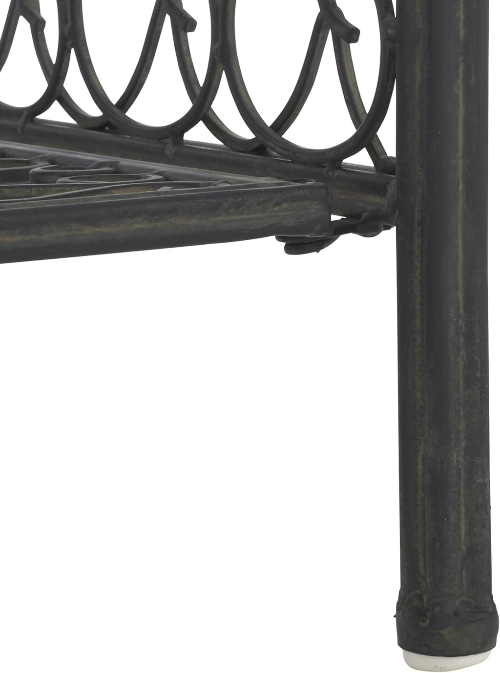 SAFAVIEH Outdoor - Amaris 4-Tier Bakers Rack - Black Iron Metal - Vintage Victorian Scrollwork - Ideal for Patio, Deck, Porch, Sunroom, 14.5' W x 25' D x 63' H (PAT5014E)