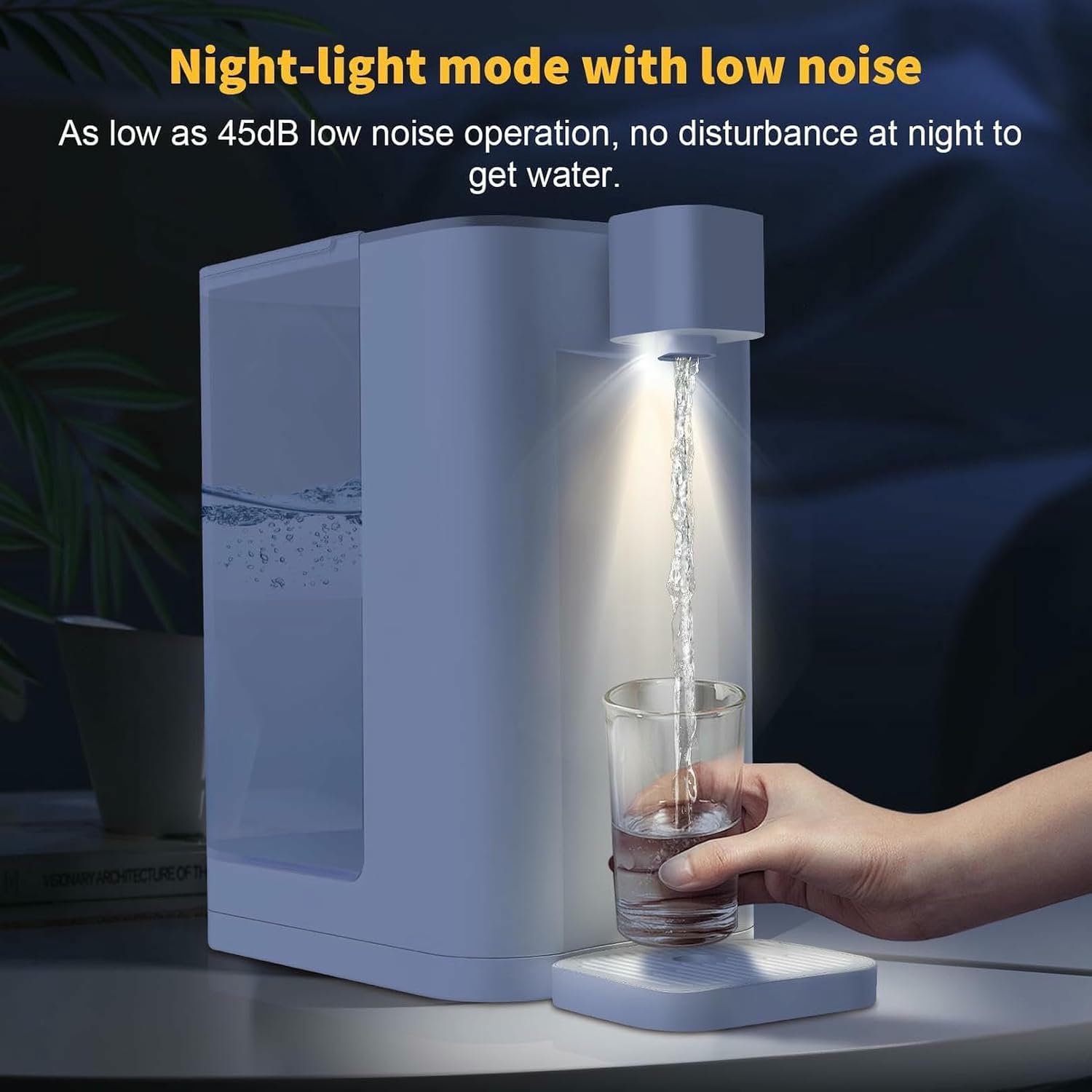 3L Instant Hot Water Dispenser, 2100W Hot Water Dispenser, Water Boiler with 5 Temperature Presets, 3s Fast Boil, with Digital Touch screen, Kettle for Home Office
