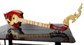 Isarn Acoustic Electric Phin 3 Strings, Thai Lao Guitar Musical Instrument, Traditional Thai Musical Pin34