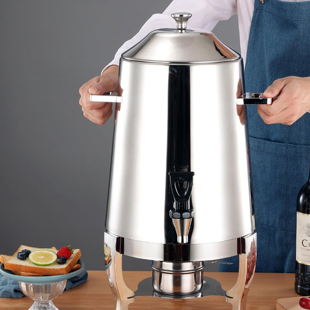 Coffee Hot Water Dispenser, Stainless Steel Kettle for Office, Parties, and Picnics - Ideal for Mulled Wine, Tea, Juice, and Other Hot Drinks.