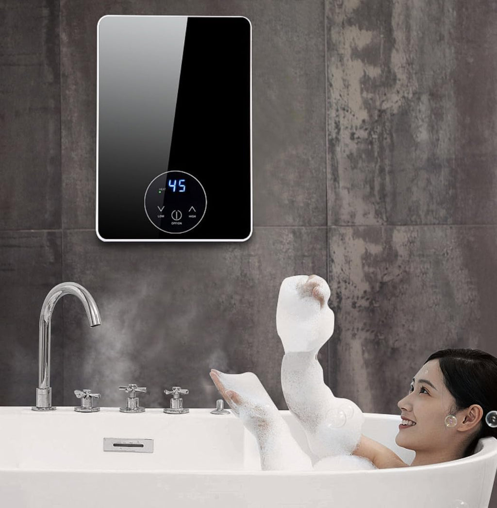 Electric Instant Hot Water Heater Shower Electric Tankless Shower Hot Water Faucet Kitchen Bathroom Instantaneous Water Heater Tap