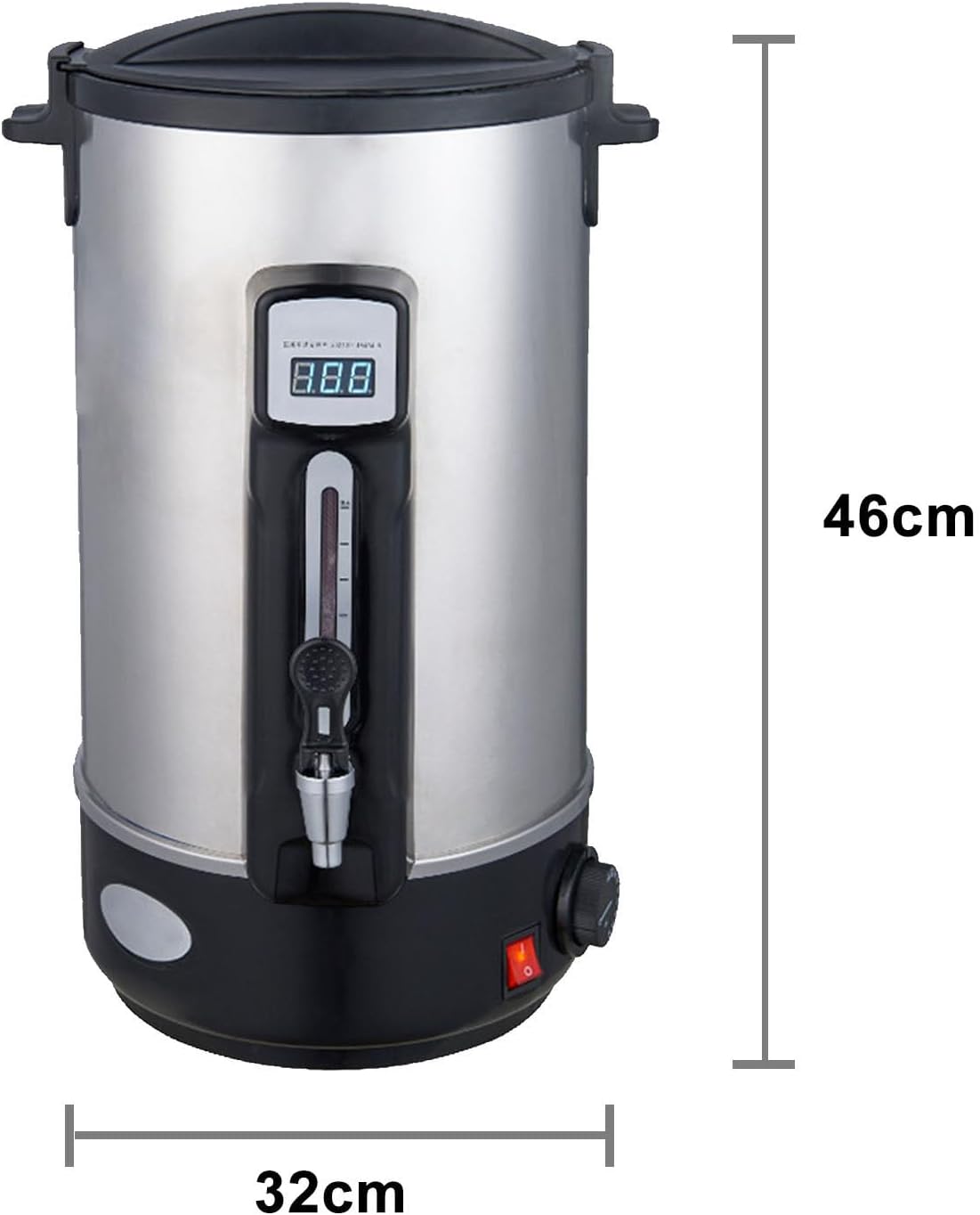 Office Hot Water Boiler, Commercial Hot Water Dispenser, Double-Layer Insulation, Full Chassis Heating Design, 30-110° Temperature Adjustable, Suitable For Party, Wedding