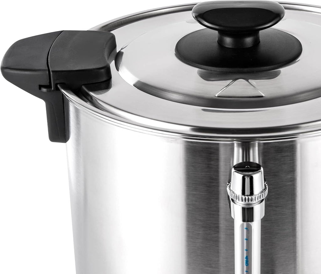 Large Coffee Dispenser, Automatic Hot Water Dispenser, Tea Dispenser, Commercial Grade Stainless Steel Coffee Urn, for Home, Party, (12L)