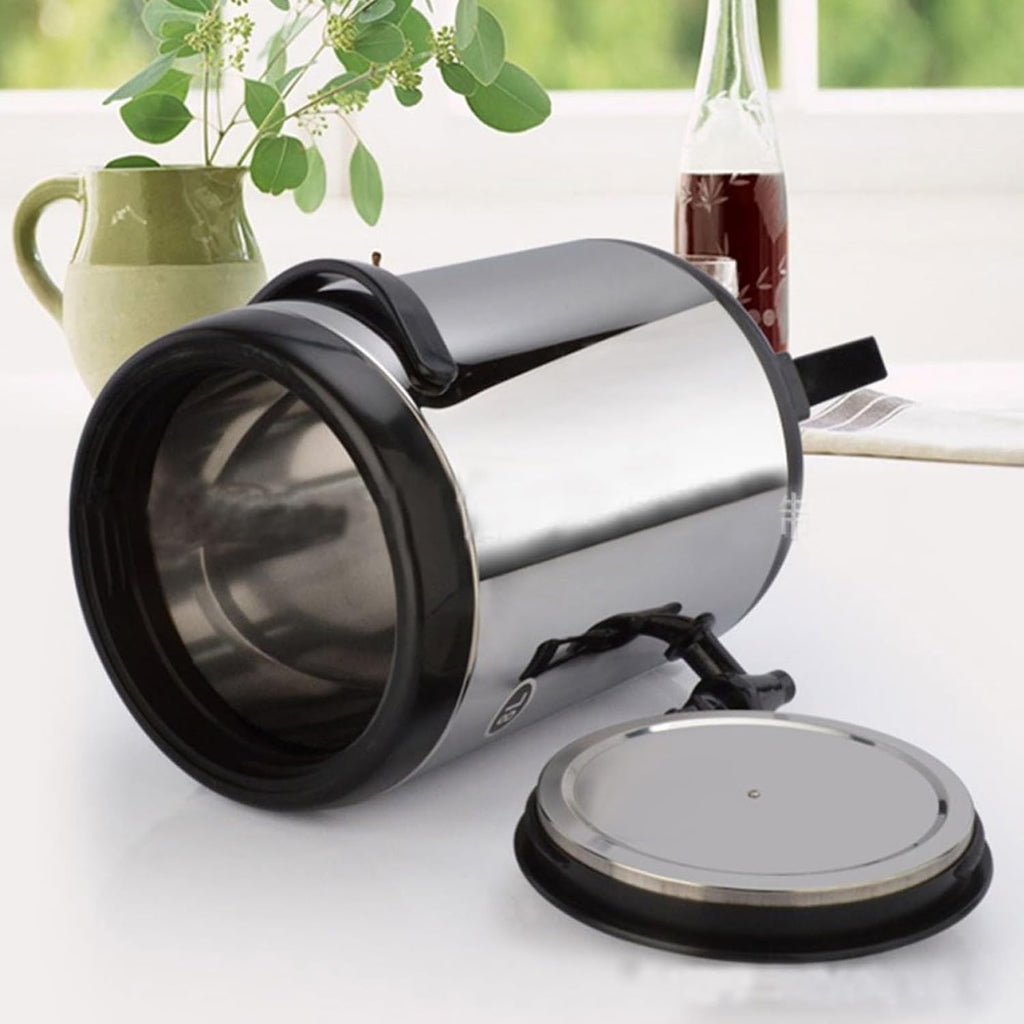8 L Insulated Drink Dispenser Hot Water Dispenser 2.11 Gallon Stainless Steel Beverage Dispenser Coffee Urns Hot and Cold Drink Dispenser with Pump Spigot for Party Tea, Milk, Water