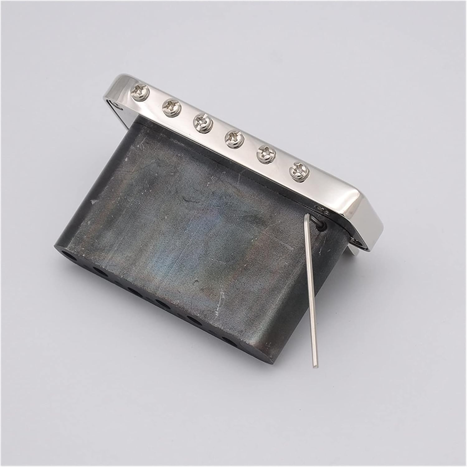 Guitar Steel Base Electric Guitar Tremolo System Bridge Electric Guitar Accessories Guitar Bridge System Set (Color : Nickel 1 Set)