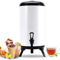 Urn Boiler Hot and Cold Water Dispenser Stainless Steel Tea Hot Water Bottle with Faucet Portable Handle Large Capacity Sealing (A 6L)