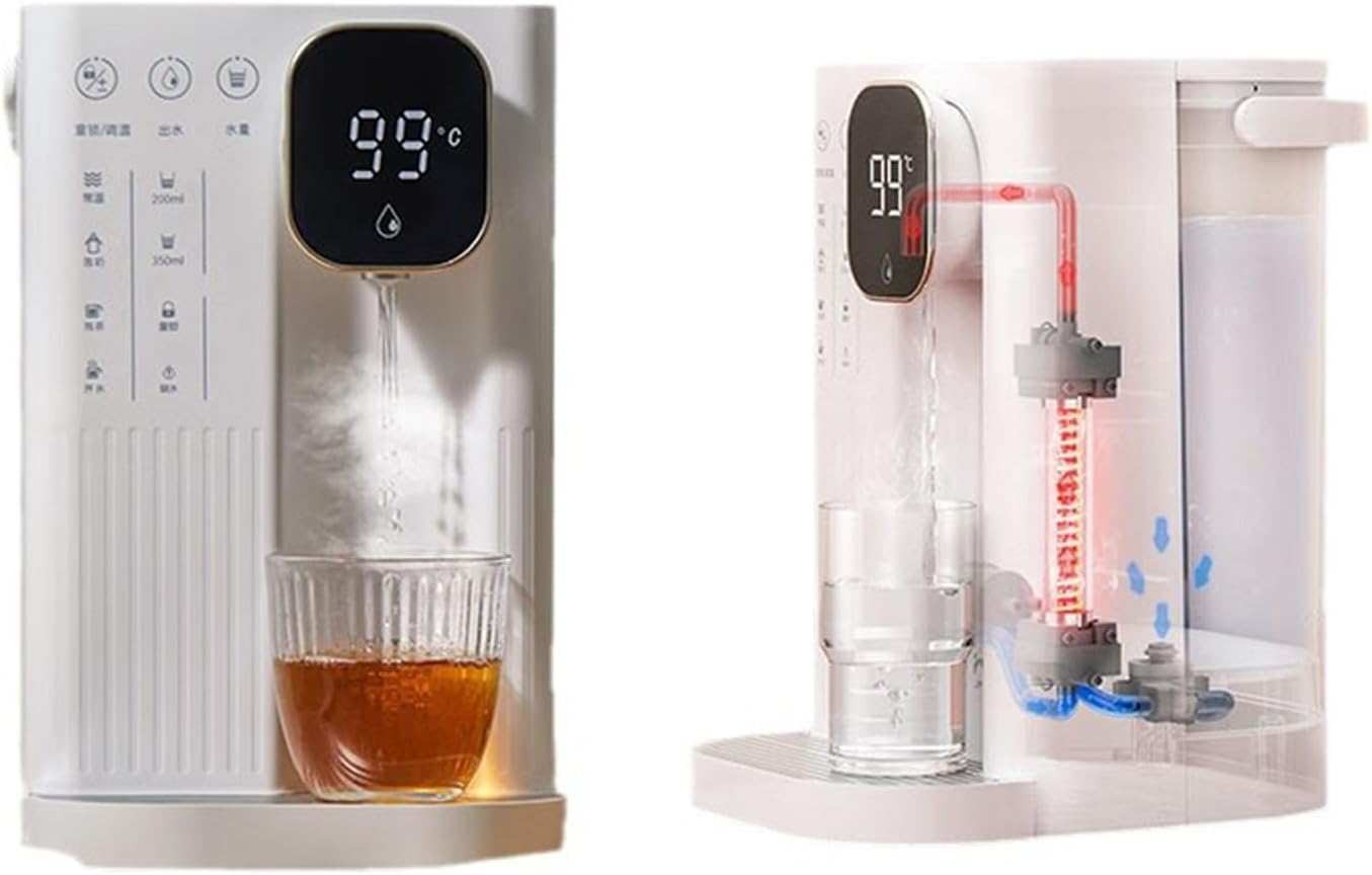 Instant Hot Water Dispenser,Hot Water Machine,Tea Coffee 2.8L Water Tank,4-Step Temperature Control,Lock,Overheat Protection,2 Water Levels