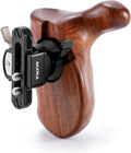 Tilta Advanced Right Side Wooden Handle (NATO Rail - Type VIII) | Black Walnut Wood & Aluminum Alloy Build | Quick Release Button TA-AWH8-R-B