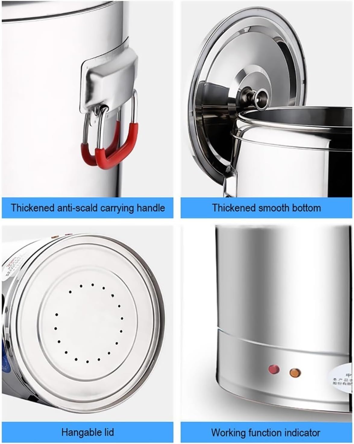 Commercial Hot Water Urn, 40L Large Capacity Stainless Steel Boiler Dispenser with Digital Temperature Control | 6000W Fast Heating, Touch-Free Automatic Faucet for Coffee Shop, Restaurant, Office