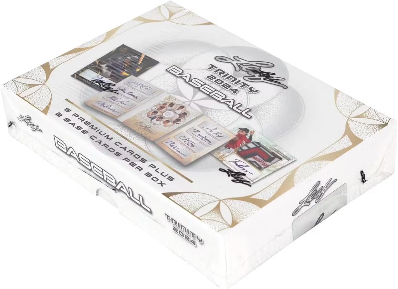 2024 Leaf Trinity Baseball Hobby Trading Card Box (6 Autographs Per Box)