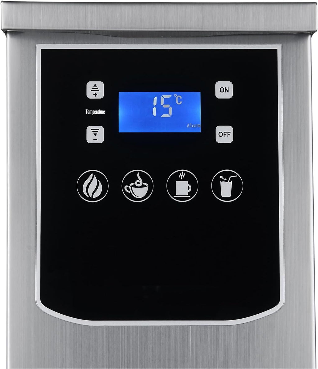 Commercial Instant Hot Water Heater - 20L Stainless Steel Boiler, 2500W Fast Heating, Auto-Fill & Drip-Free Tap for Offices, Restaurants, Cafes