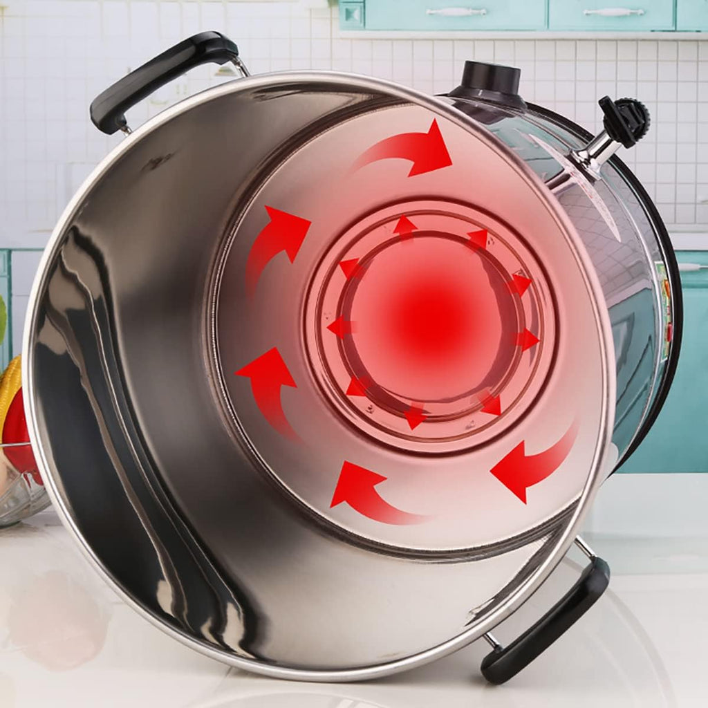 1800W Commercial Water Dispenser Catering, Electric Catering Urn Hot Boiler, Electric Boiling Water Bucket, 30-110°C Temperature Control Knob,A,12L