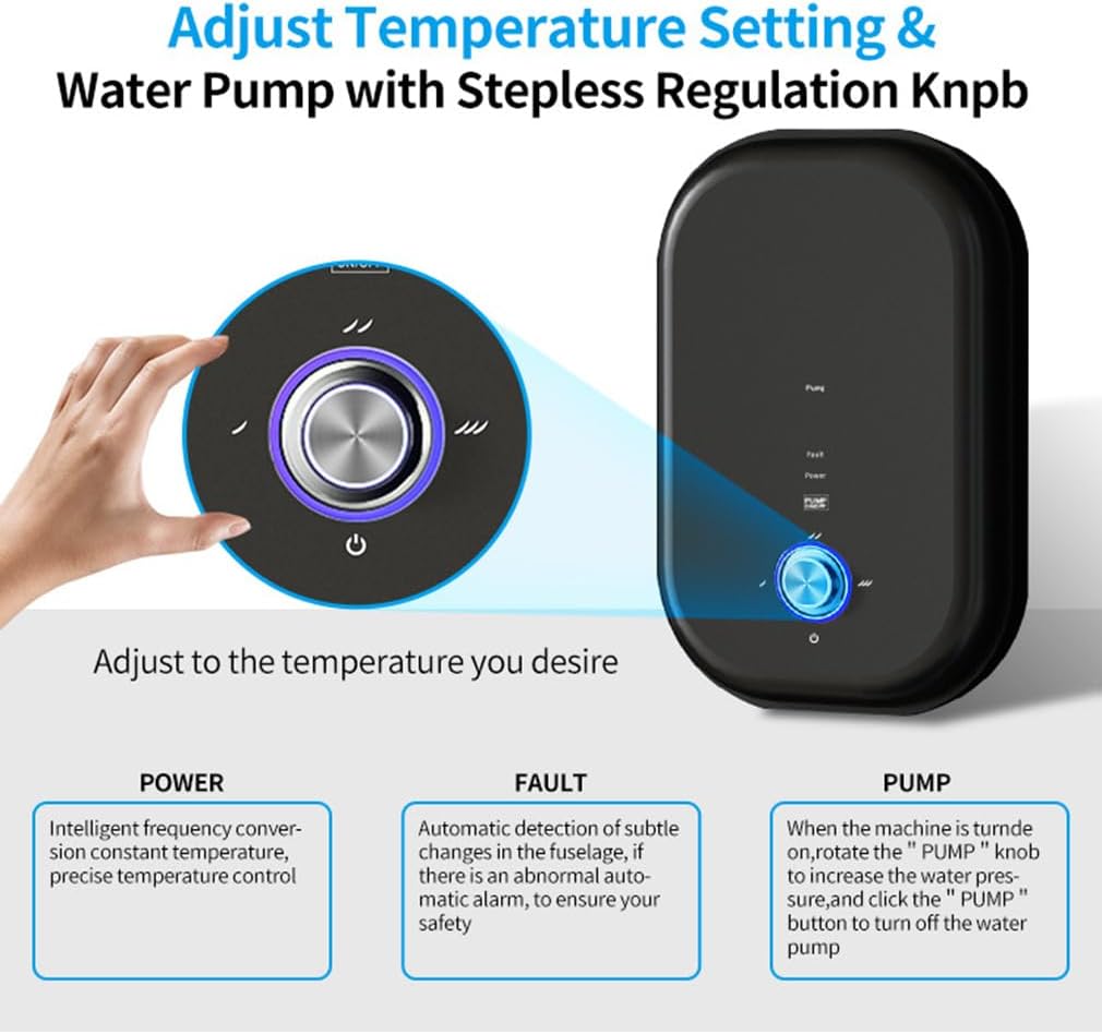 Electric Instant Hot Water Heater Shower Electric Tankless Shower Hot Water Faucet Kitchen Bathroom Instantaneous Water Heater Tap