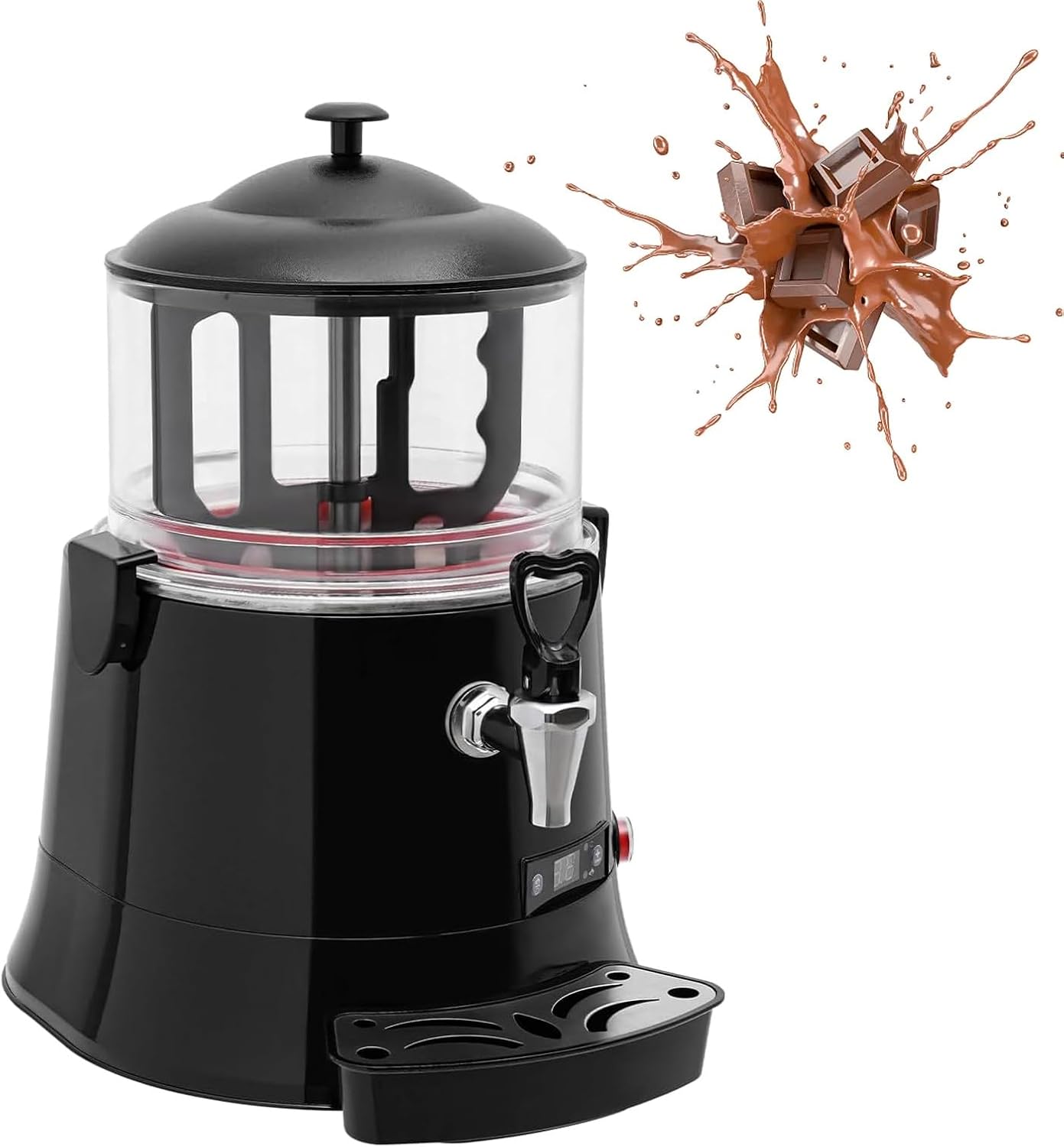Hot Chocolate Dispenser Machine, Electric Heating with Temperature Control for Commercial Beverage Service,5L