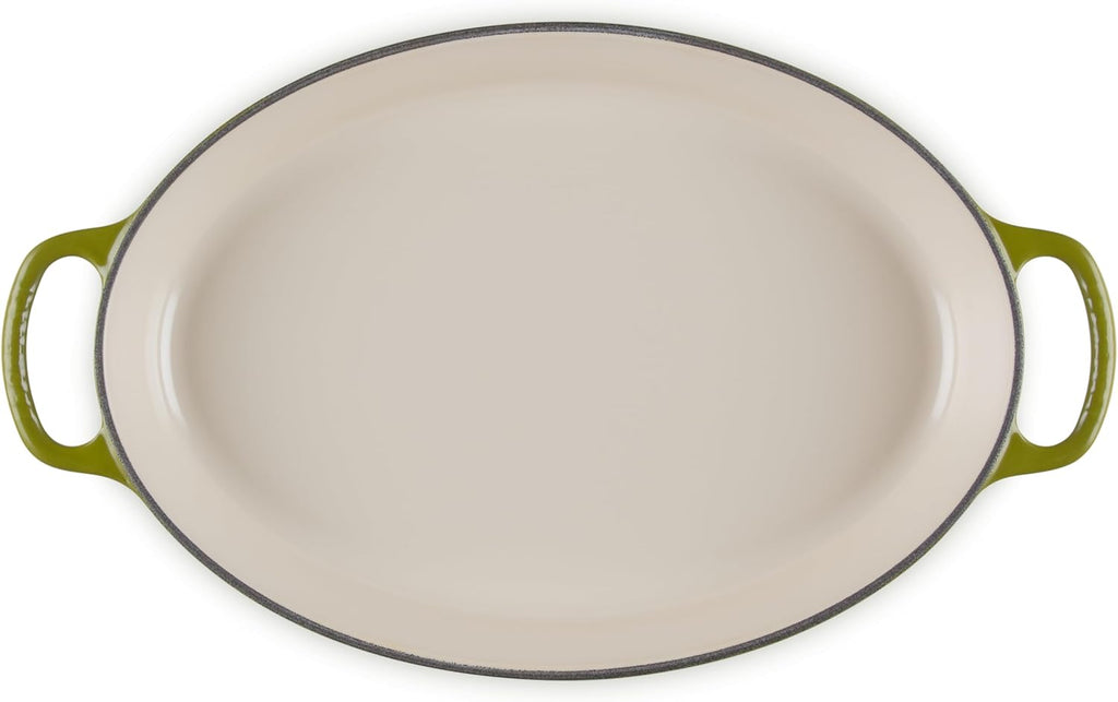 Le Creuset Enameled Cast Iron Signature Oval Baker, 3 qt., Olive